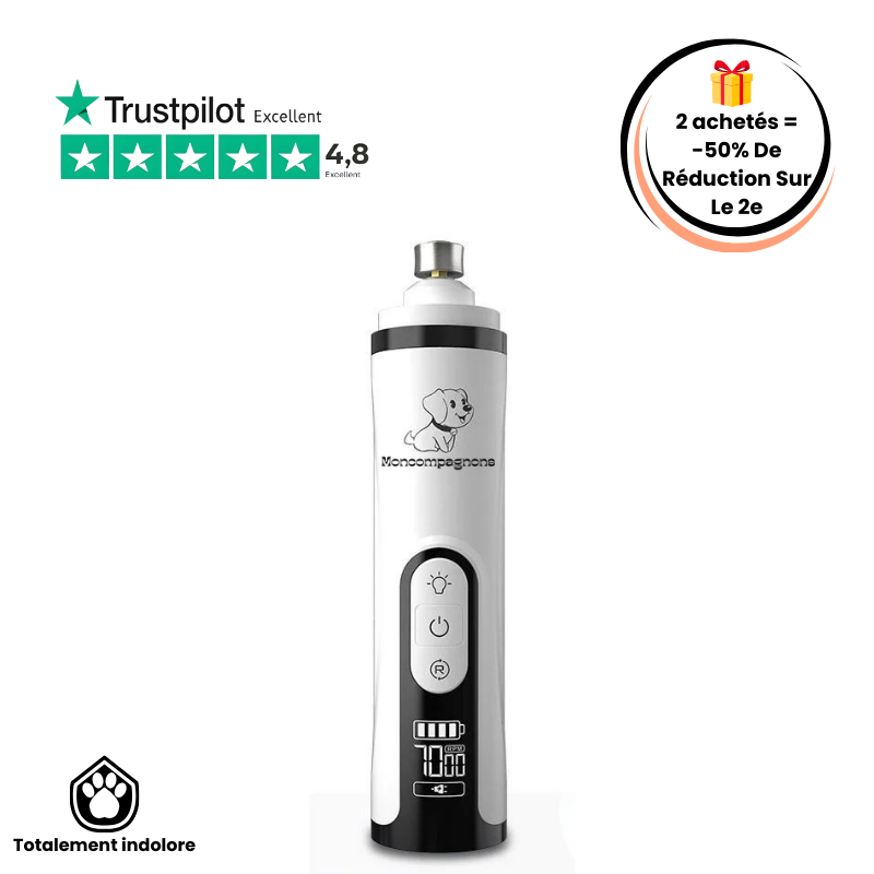 Broyeur à ongles électrique pour animaux de compagnie - Moncompagnons™
